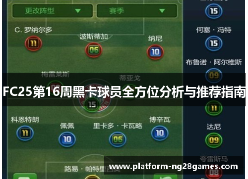 FC25第16周黑卡球员全方位分析与推荐指南